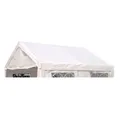 DEGAMO Pavillon-Ersatzdach PALMA, 480,00 g/m², für Zelt 4x4 Meter, PVC weiss 480g/m², mit Spanngummis