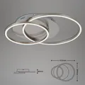 BRILONER LEUCHTEN LED Deckenleuchte 3228-018 Dimmfunktion, mehrere Helligkeitsst