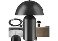 tectake Schreibtischlampe Akku-Tischlampe, Dimmbar, nicht relevant, Kleine Retro-Tischleuchte im angesagten Pilzdesign der 70er-Jahre