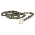 Trollbeads Kette mit Anhänger Fantasy Halskette mit weißer Perle, TAGFA-00020 70
