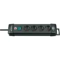 Brennenstuhl Premium-Line Steckdosenleiste 4-fach, schwarz, 1.8m