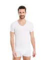 FINN Design Unterhemd Business Unterziehshirt Herren Kurzarm mit V-Ausschnitt Das perfekte T-Shirt für Männer unter Hemd und Anzug