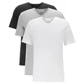 BOSS Hugo Herren T-Shirts Business Shirts V-Neck 50325389 6er Pack, Farbe:Mehrfarbig, Größe:S, Artikel:-999 Mix