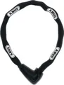 ABUS Kettenschloss Steel-O-Chain 9808K – Fahrradschloss mit XPlus Zylinder zum Schutz vor Manipulation – ABUS-Sicherheitslevel 11 – 8 mm stark – 85 cm lang – Schwarz