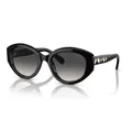Sonnenbrille Swarovski SK6005 10018G 53-20-140 Frau Schwarz Objektive Grau