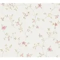 A.S. Création Vliestapete Blumenmuster Beige Grün und Rosa Maße 0,53 m x 10,05 m