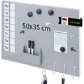 bremermann Magnettafel, Grau, Metall, 50x35x1.5 cm, Dekoration, Magnettafeln & Pinnwände