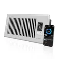 AC Infinity AIRTAP T4 Weiß, Booster-Lüfter mit leisem Register und Thermostatsteuerung. Heizung Kühlung AC Ventilator Passend für 10x25cm Registerlöcher