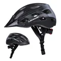 Dunlop Bike Helmet with Light - Bike Helmet Women and Men - Adjustable from 55 t