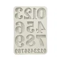 Stamperia - Silicon Mould A5 for Scrapbooking, Albums, Bullet Journals and More, Numbers, Non-Stick, Suitable for Air-Dry Clay and More, Perfect for Crafts and Gifting (Gear up for Christmas)