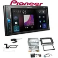 Pioneer DMH-A3300DAB 2-DIN Multimedia Autoradio Bluetooth DAB+ USB mit Einbauset für Mercedes Benz A-Klasse W169 C169