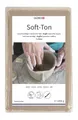 GLOREX 6 8075 201 - Soft Ton weiß 1000 g, natürlicher, lufthärtender Ton ohne Brennen, besonders weich und geschmeidig