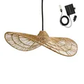 Lumisky Solar-Hängeleuchte Marbella Solar aus Jute, Natur, mit Hybridkabel, Netz- und Solarkabel, 5 m Länge