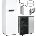 Viessmann Split Luft/Wasser-Wärmepumpe Vitocal 222-S AWBT-E-AC 221.C13 400V mit Regelung Vitotronic 200 + Pufferspeicher 100-E SVPA 42l, Anschluss links/rechts - Z017640