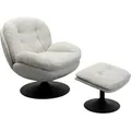 Kare-Design Sesselset Stanford, Grau, Textil, 84x81x84 cm, Relaxfunktion, Wohnzimmer, Sessel, Relaxsessel