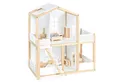 Pinolino Wickelkommode Riva extrabreit, inkl. abnehmbarem Wickelaufsatz, für Babys und Kleinkinder, aus weißem MDF und massiver Esche