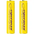 Esperanza WIEDERAUFLAUFBARE BATTERIEN Ni-MH AAA 1000MAH 2PCS. GELB (2 Stk., 1000 mAh) (EZA101Y)