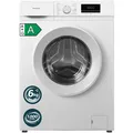 homeX Waschmaschine 6kg Frontlader 1.000 U/Min AquaStop Inverter Motor weiß