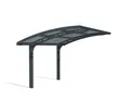 Canopia by Palram Carport Bausatz Arizona Wave 495 x 289cm Einzelcarport Polycarbonat in Anthrazit für PKW aus rostfreiem Aluminium