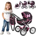 Kinderplay Puppenwagen ab 2 Jahren - Leichte und Stabile Konstruktion, KP0262R