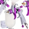 Auarita H-891 Mini HVLP Farbspritzpistole – 1,0 mm Düse – 250 ml Tank – mit Zubehör – Druck 1,5–3 bar – Lackierpistole für Auto & Holz