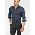OLYMP Businesshemd Level Five body fit formbeständig durch Elasthan blau 36