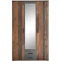 Pol Power Chicago Kleiderschrank Holzwerkstoff Melamin 3 Türen 120x196x54 cm