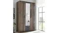 Bega Consult Kleiderschrank Kleiderschrank Chicago Melamin Old Style 3-türig mit Spiegel