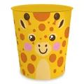 itenga Papierkorb Kinder Kunststoff Mülleimer Kinderzimmer Büro GIRAFFE Kawaii
