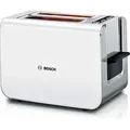 Bosch TAT8611N, 2 Scheibe(n), Weiß, Quarzglas, Edelstahl, Niveau, LED, 860 W - Weiß