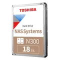 Toshiba 18TB N300 Internal Hard Drive – NAS 3.5 Inch SATA HDD Supports Up to 8 D
