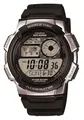 Casio Digitales Weltzeit-Zifferblatt / Schwarzes Harzarmband AE-1000W-1A2VEF Uhr