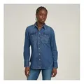 G-Star für Damen. D24343-D252-G310 Schmales Westernhemd
blau (S), Lässig, Baumwolle, Denim, Langarm