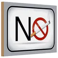 Holzschild Verbot 30x20cm No smoking Rauchverbot Dekoration