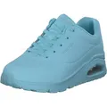 Skechers Damen Uno Stand On Air Sneakers, Light Blue Durabuck Mesh, 40 EU