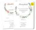 Frank Paperman Taufkarte Patenbrief Taufpaten, Urkunden Set, Paten Patenkind, Taufe floral, 100% Recyclingpapier, Erinnerung Taufe, Geschenk Geburt