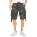 Brandit Shorts Vintage Classic NEU Kurze Hose Cargo Short BW Army Bermuda S-7XL, Größe:M, Farbe:darkcamo
