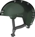 ABUS Stadthelm Skurb - Robuster Fahrradhelm für den Alltag, beim Skaten, BMX-Fahren oder Longboarden - Grün, Größe M (55-59 cm)