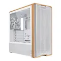Lian Li Lancool LAN217W, Midi Tower, PC, Weiß, Holz, ATX, EATX, SSI EEB, Stahl, Gehärtetes Glas, Holz, 18 cm