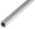 Vierkantrohr Alu-silberf-elox., 20x20x1,5mm, 1m Alu silberfarbig eloxiert