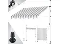 KESSER® Klemmmarkise mit Handkurbel Balkon, Balkonmarkise ohne Bohren, UV-beständig höhenverstellbar wasserabweisend , Sonnenschutz, Terrassenüberdachung , einfache Montage