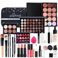 FantasyDay Multifunktions Exquisite Make-up Geschenkset Kosmetik Schmink Kit für Gesicht, Augen und Lippen - Makeup Paletten Schminkkoffer mit Lidschatten Palette, Lippenstift, Rouge, Mascara, Pinsel