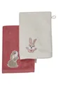 Waschlappen Baby 2er Set Hase Hanni saugfähig weich perlrosa Sterntaler