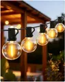 EVXFG Lichterkette Außen Outdoor 20M-LED Strom - 65Ft Aussen Lichterketten Garten Glühbirnen Wetterfest G40 Draußen Innen Beleuchtung für Terrasse Balkon Pavillon Party Lights Gartenbeleuchtung