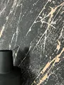 Newroom Tapete Schwarz Gold Vlies Marmoroptik - Luxus Marmor Metallic 3D Optik für Wohnzimmer Schlafzimmer