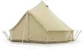 CanvasCamp Sibley 400 ProTech Canvas-Rundzelt, 4-Jahreszeiten-Luxus-Camping- und Glamping-Jurte, 100% Baumwolle, Wasserdicht, Doppelwandiges Mesh zur Belüftung