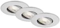 Briloner Leuchten LED Einbauleuchte 7048034 KULANA, LED fest integriert, Warmweiß, Einbauleuchte SET schwenkbar + dimmbar IP23 Ø 9cm