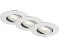 LED Einbauleuchten-Set 3-tlg dimmbar IP23 3x5W 3x460 lm 3000 K chrom/matt Ø 9/6,