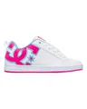 DC Shoes Court Graffik Damen Sneaker, White Crazy Pink Blue, 37.5 EU