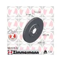 Zimmermann 100.1235.52 Bremsscheibe Vorderachse für Vag Vw (faw) Vw (svw)